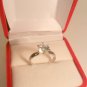1.25 Ct D VVS1 Round Brilliant Diamond Solitaire Engagement Ring 14k White Gold