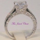 2.00 Ct Princess Diamond Solitaire Engagement Ring Antique Estate White Gold