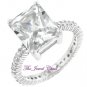 5 Ct Emerald Cut D VVS1 Diamond Engagement Eternity Ring White Gold Solitaire