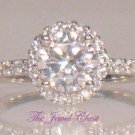 1.40 Ct Round cut Solitaire Diamond Engagement Ring Solid 14kt White Gold