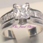 2.50 Ct Princess cut D/VVS1 Diamond Engagement Ring White Gold White Gold