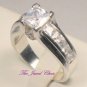 2.50 Ct Princess cut D/VVS1 Diamond Engagement Ring White Gold White Gold