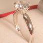 1.45 Ct D VVS1 Round Brilliant cut Solitaire Engagement Ring 14k White Gold