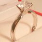 1.45 Ct D VVS1 Round Brilliant cut Solitaire Engagement Ring 14k White Gold