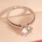 1.45 Ct D VVS1 Round Brilliant cut Solitaire Engagement Ring 14k White Gold