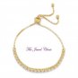 4.00 Ct Round Brilliant cut Diamond Bolo Bracelet Yellow Gold Style Adjustable