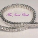 6.00 Ct Princess cut Diamond Tennis Bracelet White Gold Channel Setting