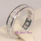 2.50 Ct Princess Diamond Eternity Band Wedding Ring White Gold Channel set