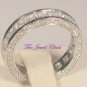 2.50 Ct Princess Diamond Eternity Band Wedding Ring White Gold Channel set