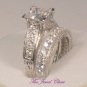 3 Ct Princess cut D VVS1 Solitaire Diamond Engagement Eternity Ring White Gold
