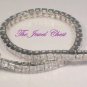 7.00 Ct Princess cut Diamond eternity Tennis Bracelet White Gold Channel Setting