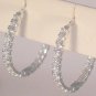 2.50 Ct Round cut Diamond Channel Hoop Earrings White Gold Inside Out Design