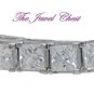 8 Ct Princess cut Diamond Estate Eternity Style Tennis Bracelet White gold $500