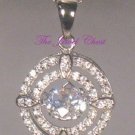 1.75 Ct Round Brilliant cut Halo Style Diamond Pendant Necklace with Chain