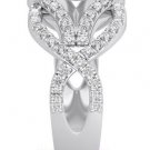 2.50 Ct Round cut Solitaire Diamond Infinity Design Engagement Ring White Gold