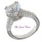 3.50 Ct Round Cut D VVS1 Diamond Engagement Ring Antique White Gold Solitaire
