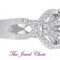 2.25 Ct Halo Diamond Solitaire Infinity Style Engagement Ring White Gold Antique