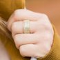 2.50 Ct Princess & Round Diamond Wedding Eternity Band Ring 14kt Yellow Gold