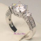 2.50 Ct Round Diamond Vintage Anniversary Engagement Ring Antique White Gold