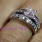 3.72 Ct Princess cut Engagement Ring with Matching Wedding Band White Gold