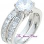 2.00 Ct Round cut Diamond Solitaire Engagement Wedding 2 Ring set White Gold