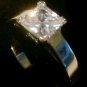 1.20 Ct Princess cut Diamond Solitaire Engagement Promise Ring White Gold