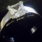 1.20 Ct Princess cut Diamond Solitaire Engagement Promise Ring White Gold