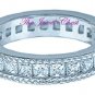 1.45 Ct Princess cut D/VVS1 Diamond Eternity Style Designer Wedding Band