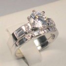 1.90 Ct Round Diamond cut Solitaire Engagement Ring Wedding Band 2 Piece set
