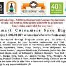 Give Away Unlimited $1000 Restaurant Discount Certificates to get New Business