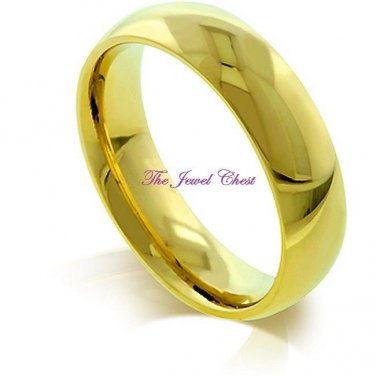 Wedding Ring Love Promise Band 5mm wide 18kt Yellow Gold Jewelry