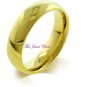 Wedding Ring Love Promise Band 5mm wide 18kt Yellow Gold Jewelry