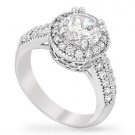 D/VVS1 Diamond Engagement Ring 2 Carat Round Cut 14k White Gold Bridal Jewelry