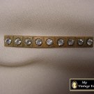 Vintage Rhinestone & Gold Pin