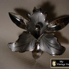 Vintage Large Silver Flower Pin