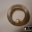 Vintage Gold Pin with Pearl