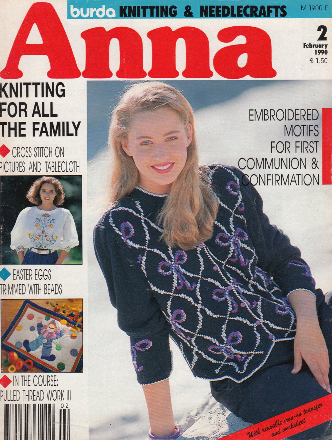 Anna Burda Knitting Needlecraft Sewing Crochet 1990 2