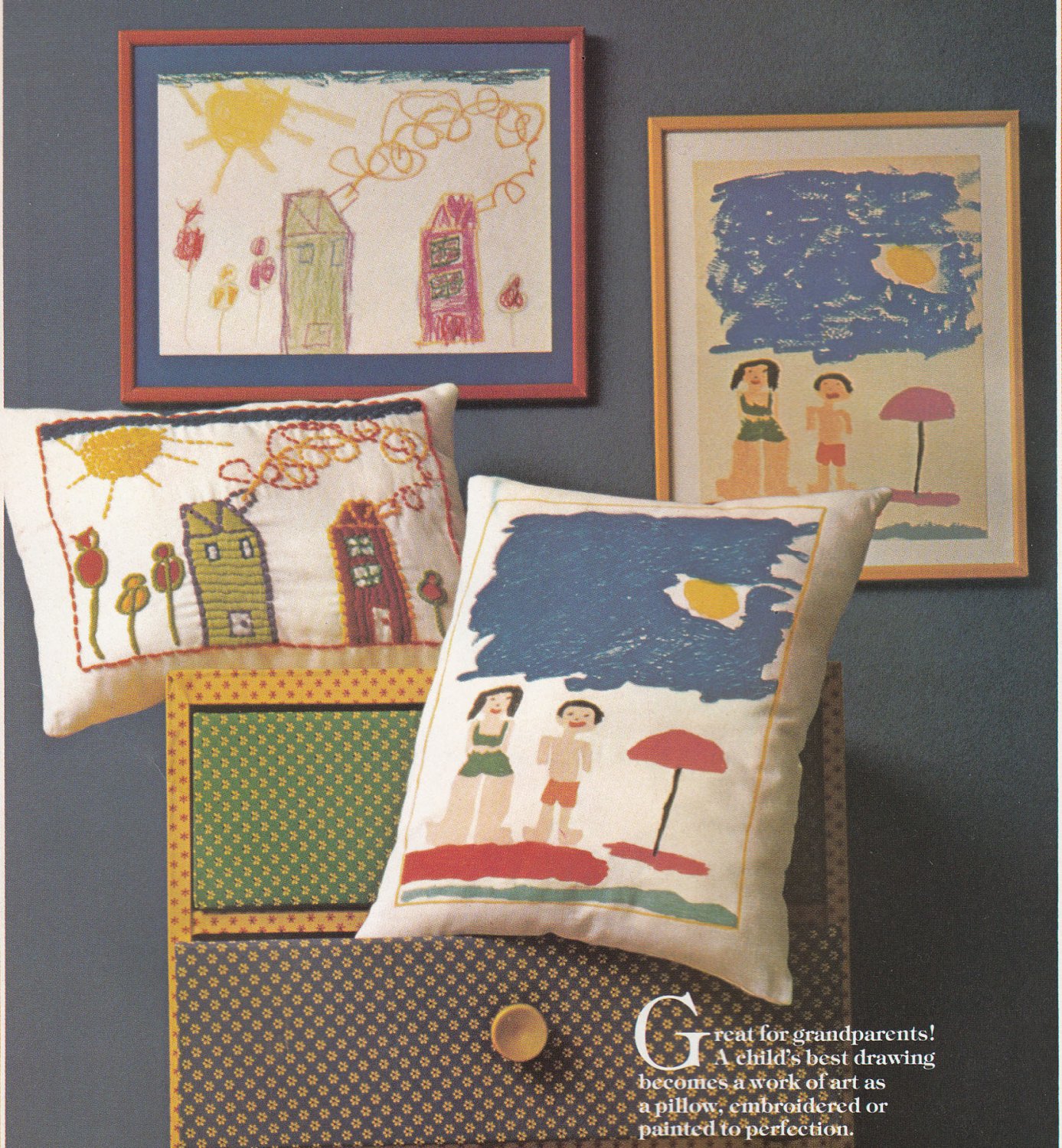 SIMPLICITY PILLOWS OVER 80 DESIGNS! KNIT CROCHET EMBROIDER QUILT APPLIQUE SEW