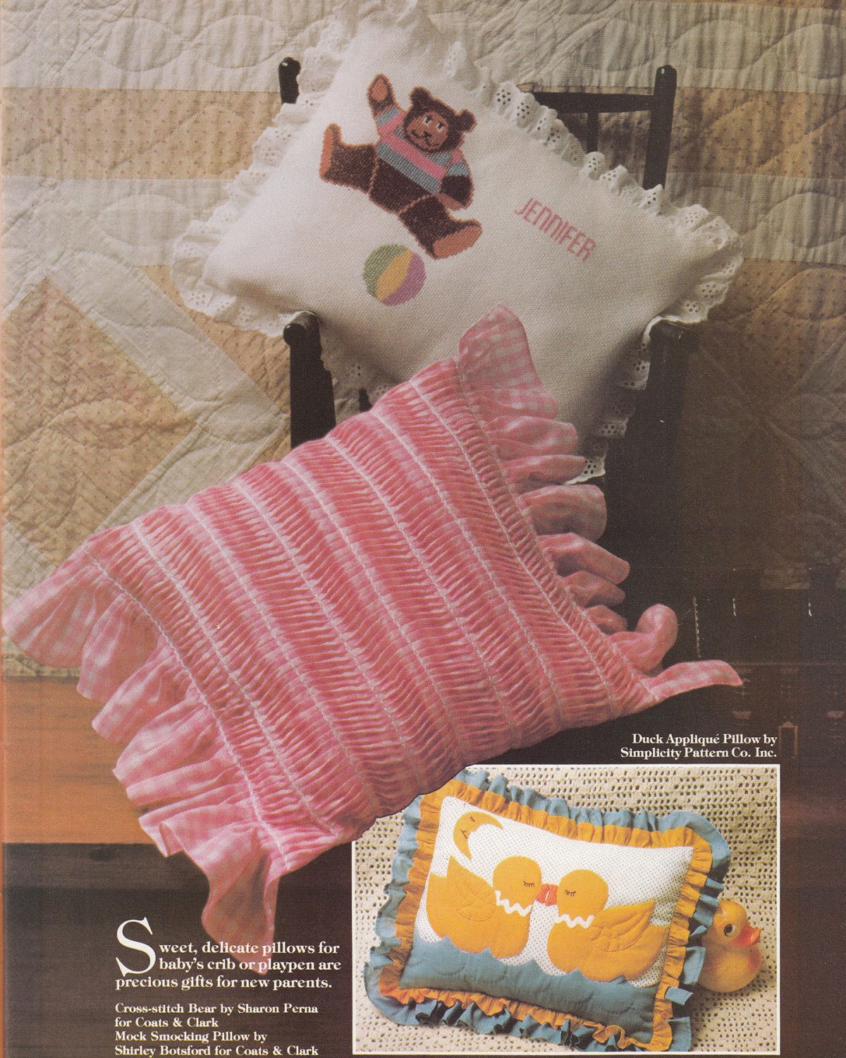SIMPLICITY PILLOWS OVER 80 DESIGNS! KNIT CROCHET EMBROIDER QUILT APPLIQUE SEW