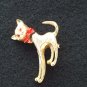 Ruby Eye Cat ANIMAL PIN BROOCH fr Japan MINT