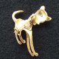 Ruby Eye Cat ANIMAL PIN BROOCH fr Japan MINT