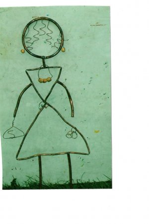 Sherri  copper yard art