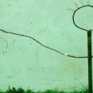 Boy holding kite   copper yard art