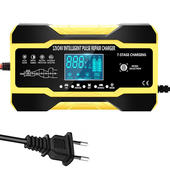 Car Battery Charger Full Automatic 12V 10A/24V 5A  Fast Charging