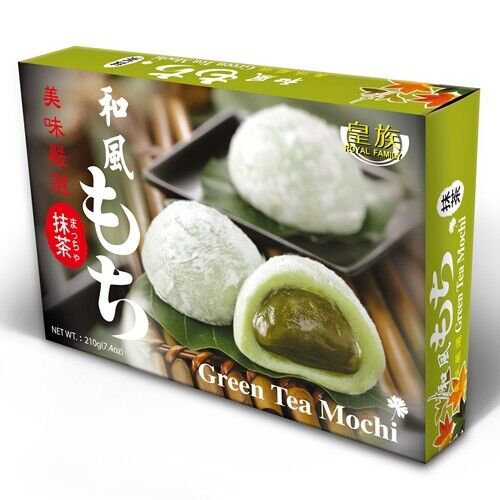 Royal Family Daifuk Mochi Japanese Rice Cake Dessert Green Tea