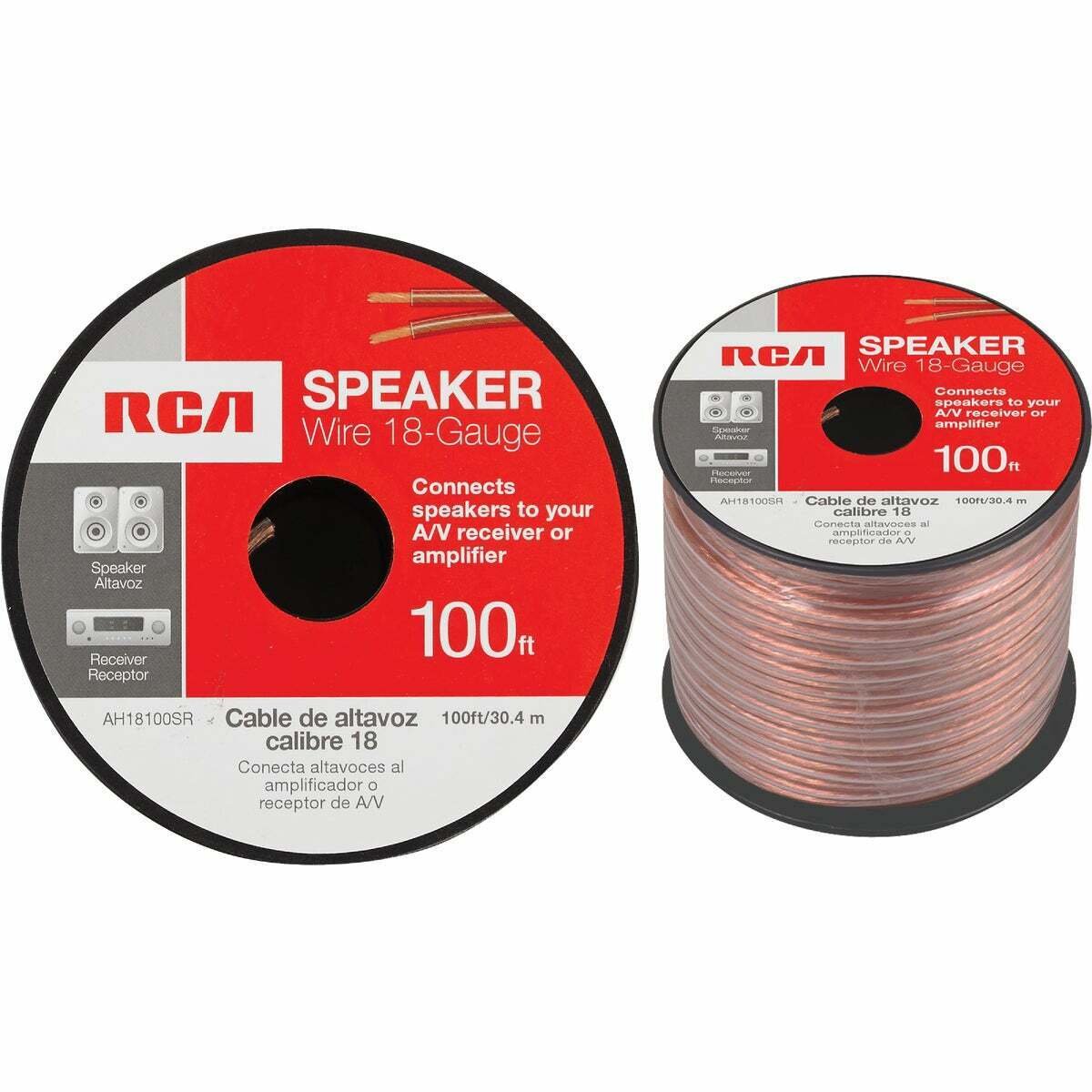 RCA 100ft 18-Gauge Speaker Wire