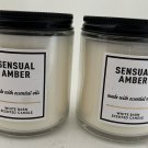 Bath and Body Works Sensual Amber Single Wick Candle 2 Pack