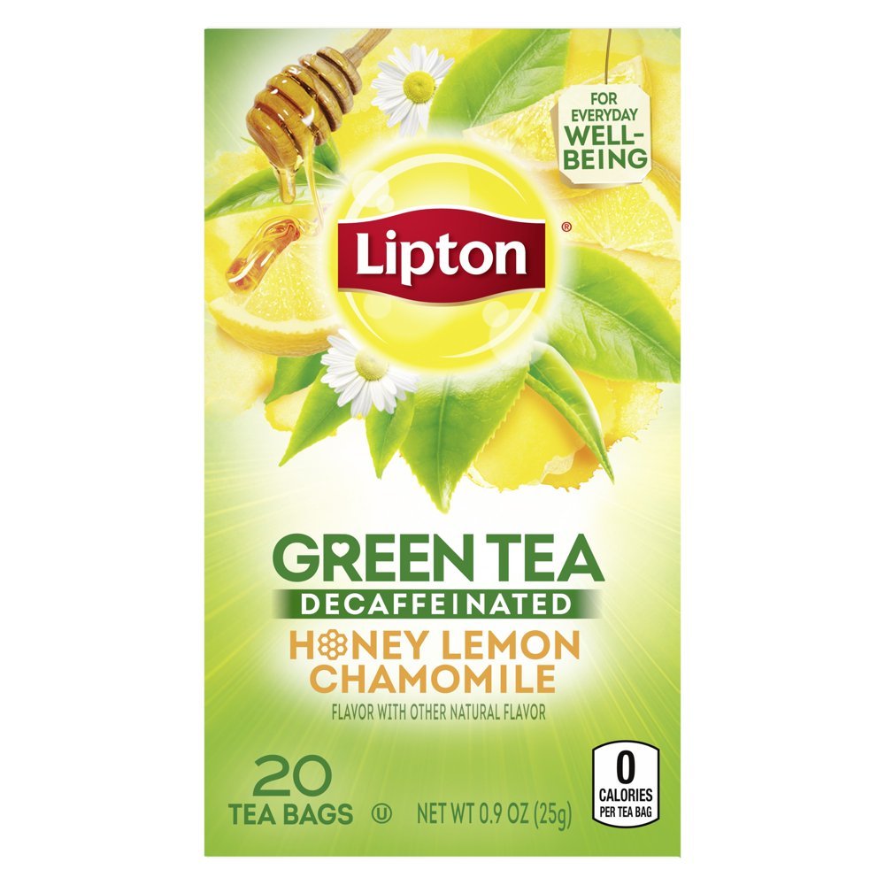 Lipton Green Decaffeinated Honey Lemon Chamomile 20 Tea Bags
