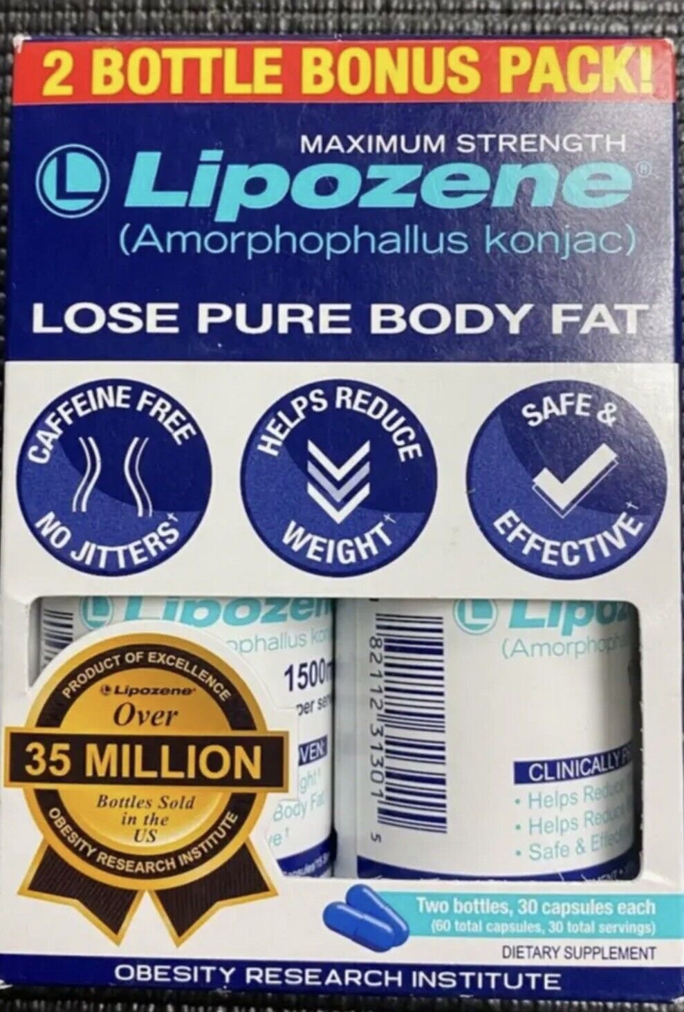 Lipozene Maximum Strength Weight Loss 60 Pieces Capsules
