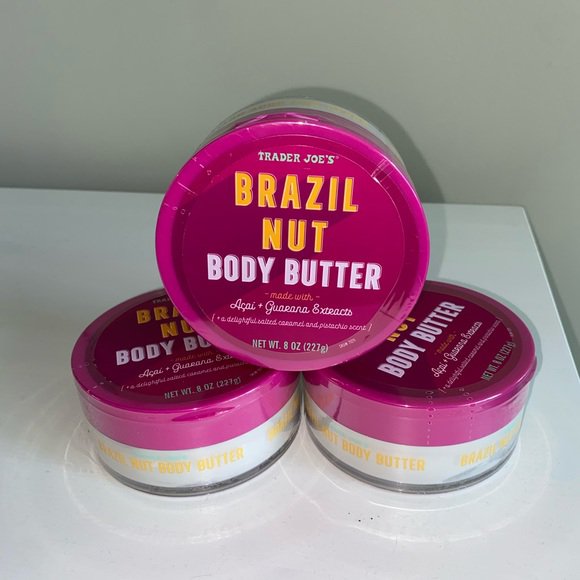 Trader Joe’s Brazil Nut Body Butter 8oz Lot of 3